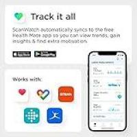 Withings ScanWatch Hybrid Smartwatch mit EKG, Herzfrequenzsensor und Oximeter, Schwarz, 38 mm
